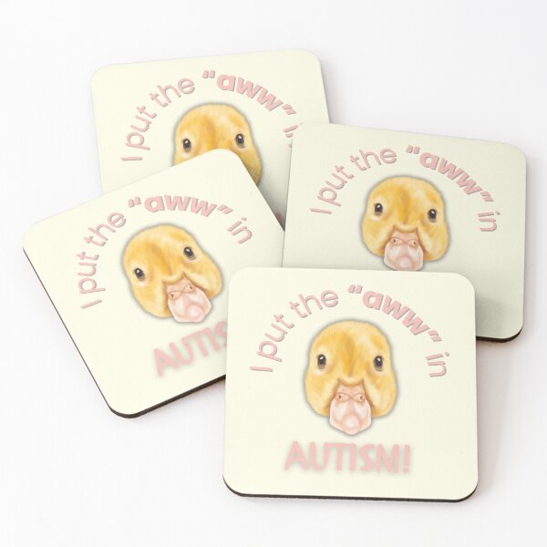Item preview, I Put the “Aww” in Autism! (Duckling) designed and sold by EllaCrowellArt.