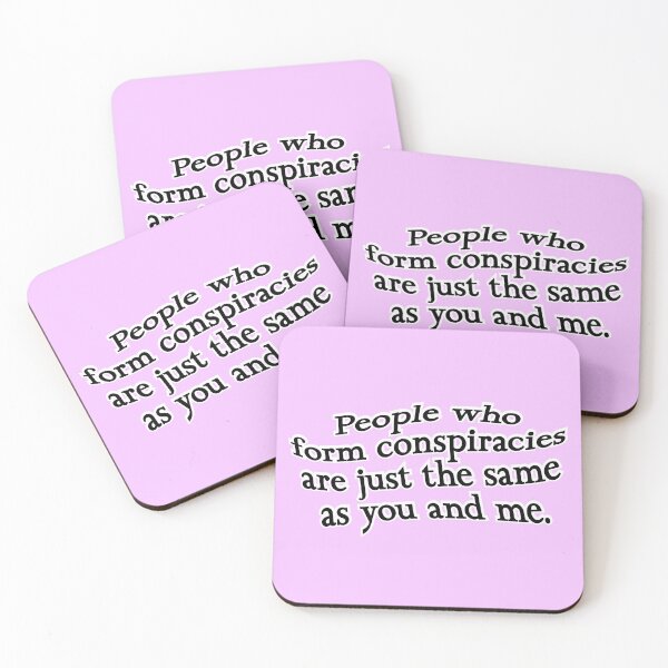 Item preview, People who form conspiracies are just the same, version 2, pink designed and sold by mntimg.