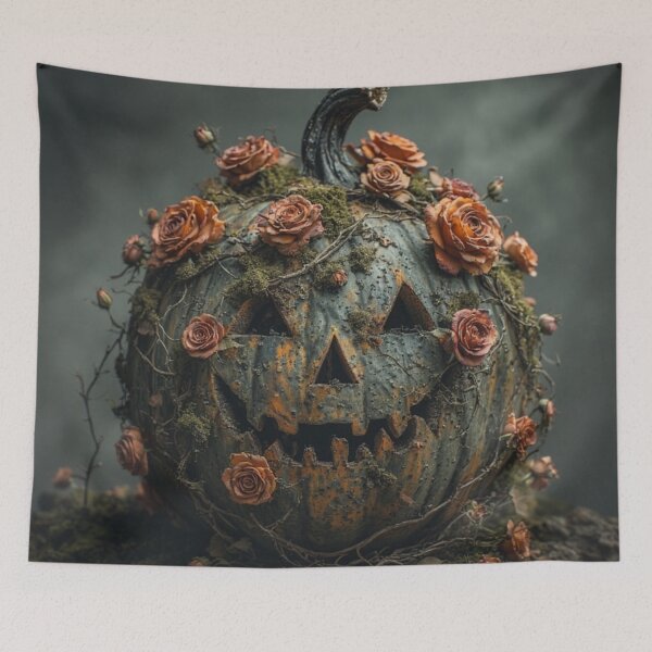Item preview, Withered Rose Jack-o'-Lantern designed and sold by Eden Underground Radio (Official Merch).