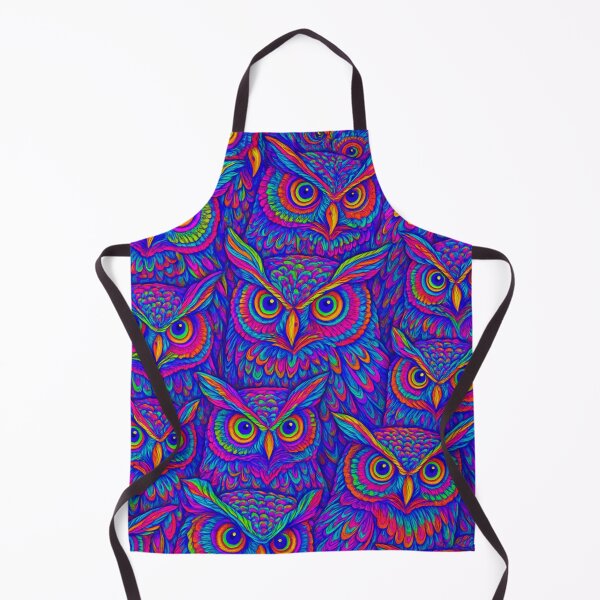 Item preview, Neon Nightwatch – Psychedelic Owl All-Over Print designed and sold by getpressedshirt.