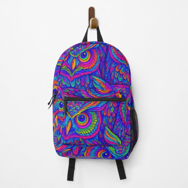 Item preview, Neon Nightwatch – Psychedelic Owl All-Over Print designed and sold by getpressedshirt.