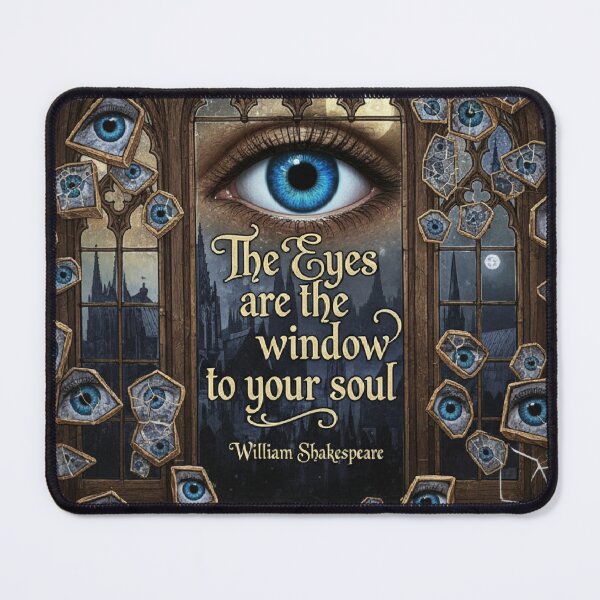 Item preview, Surreal Shakespeare Quote T-Shirt: Blue Eye Window to the Soul Art designed and sold by Boski22.