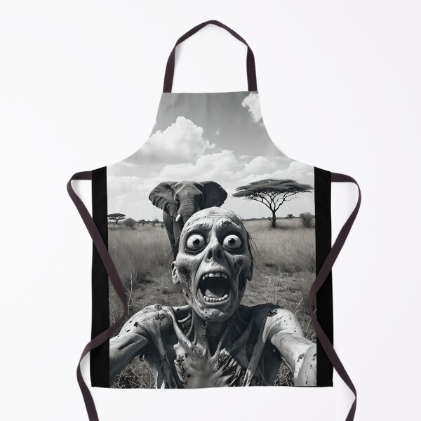 Item preview, Zombie Selfie with an Elephant designed and sold by NightTimeJ.