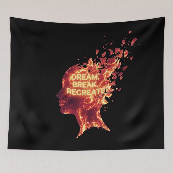Item preview, Crimson Awakening — “Dream. Break. Recreate.” designed and sold by Loo Loo.