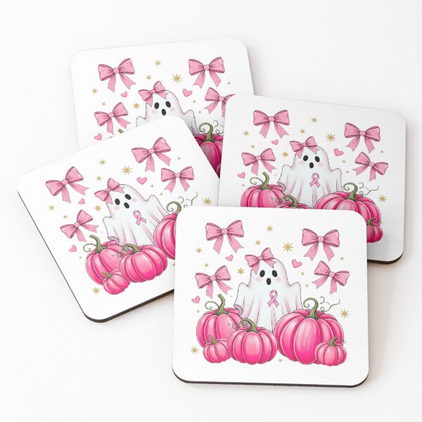 Item preview, Cute Pink Ghost and Pumpkin PNG | Kawaii Halloween Aesthetic Design designed and sold by Ellen'Studio.