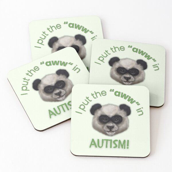 Item preview, I Put the “Aww” in Autism! (Panda Cub) designed and sold by EllaCrowellArt.