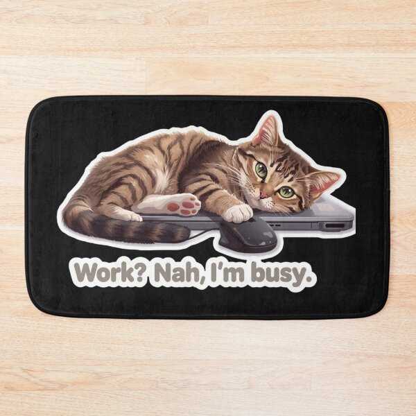 Item preview, Tabby Cat Playing with Mouse | Fun Design for Cat Lovers designed and sold by All Creative Designer.