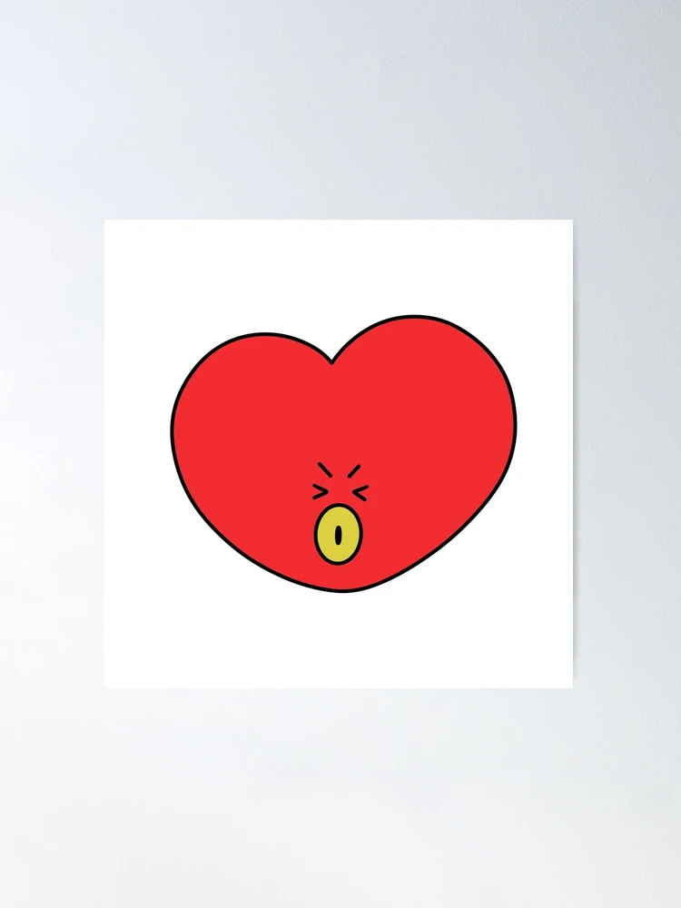 BTS BT21 V テテ テヒョン TATA 直筆 fposter,medium,wall_texture,