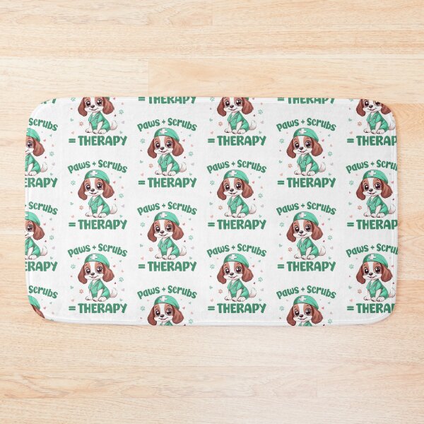 Item preview, Paws + Scrubs = Therapy designed and sold by MuniraWearify.