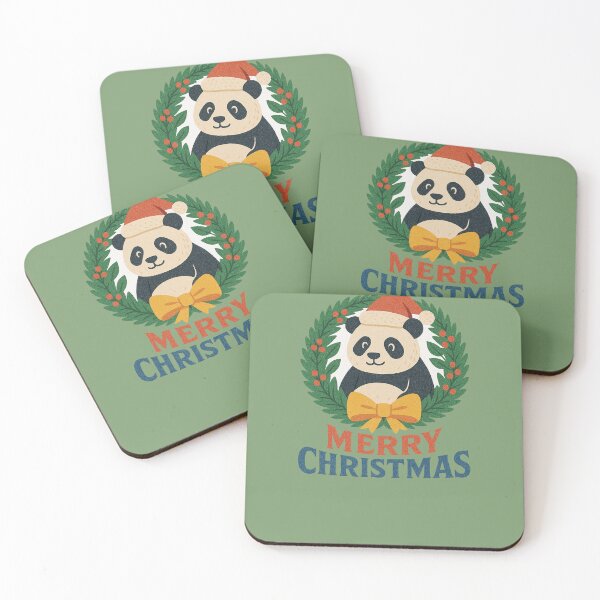 Item preview, Merry Christmas Panda Bear designed and sold by FrictionMaxxing.