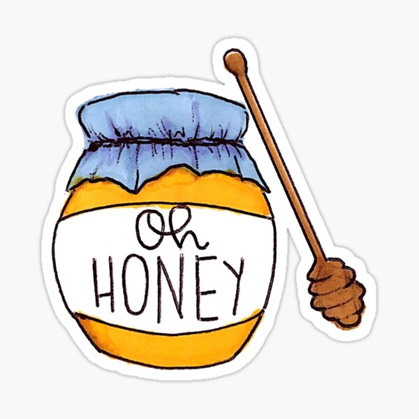 Honey Jar Stickers | Redbubble