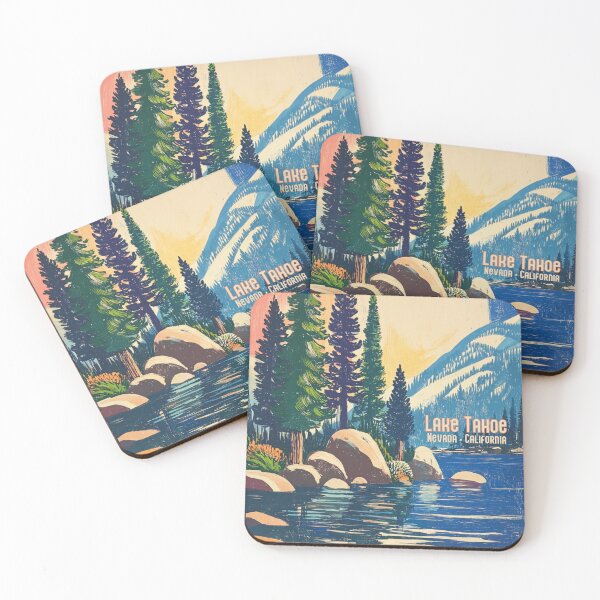Item preview, Lake Tahoe Vintage Travel Poster designed and sold by Artlizzard.