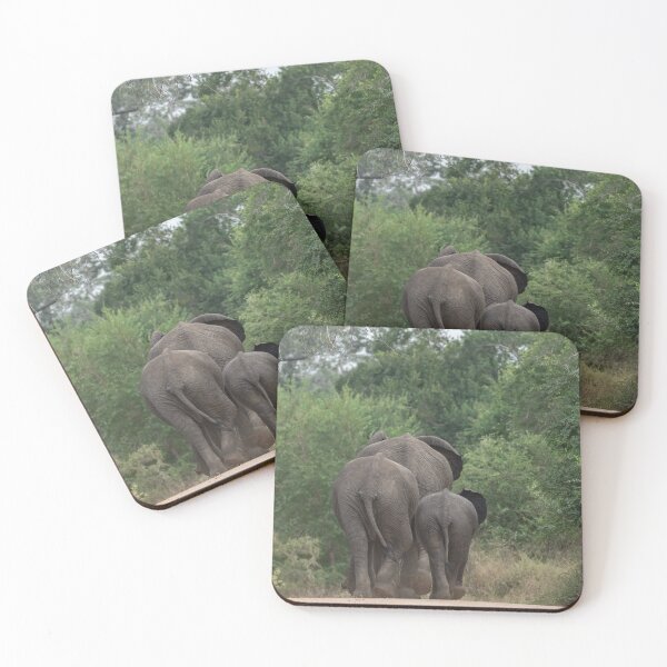 Item preview, Family Footsteps — Elephant Mother and Calf on the Road (Kruger) designed and sold by DavideAntoniani.