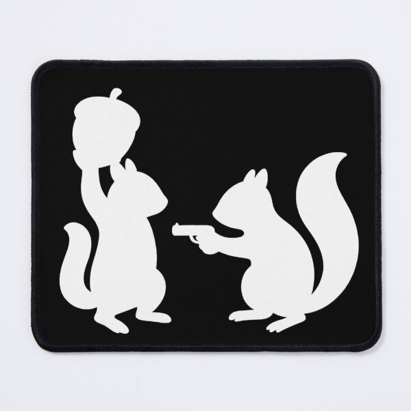 Item preview, Funny Squirrel Stickup – Acorn Heist Silhouette designed and sold by Md1982.