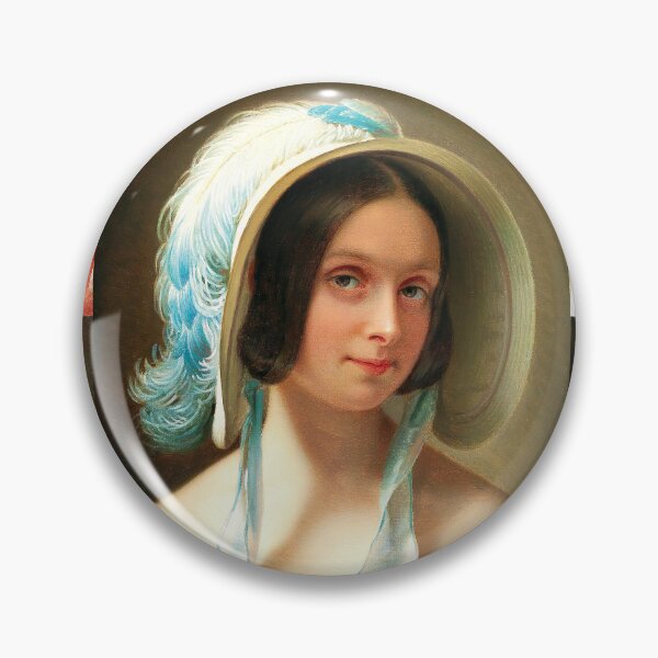 Artikelvorschau, Porträt einer jungen Dame mit Hut entworfen und verkauft von tarotstarostina.