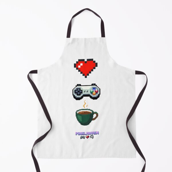 Item preview, LOVE COFFEE GAMING Pixel Art | Funny Retro Gaming Design designed and sold by WHITE FLAME PRINTS.