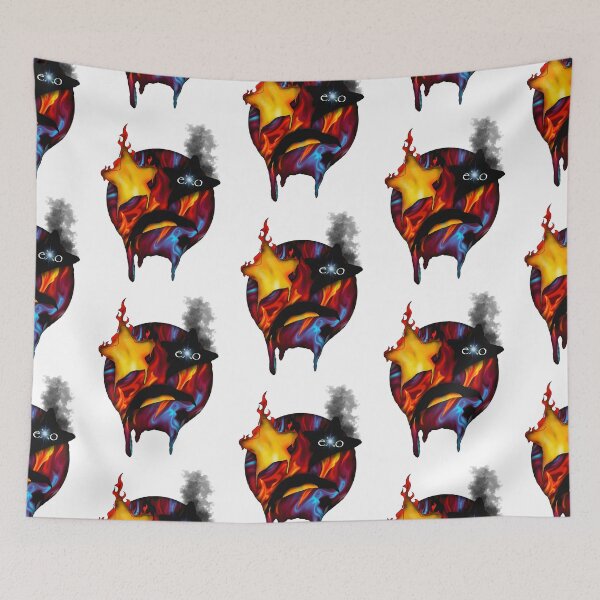 Item preview, Fiery Emoji Face (Large)—Fire & Smoke Emoji Digital Art designed and sold by eXo-Designs.