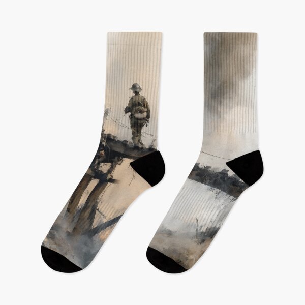 Item preview, Soldiers Crossing a Destroyed Bridge designed and sold by Rtymer.