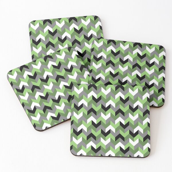 Item preview, Green, White, Grey and Black Chevron Arrow designed and sold by 4HG Design.