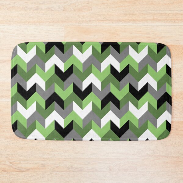 Item preview, Green, White, Grey and Black Chevron Arrow designed and sold by 4HG Design.