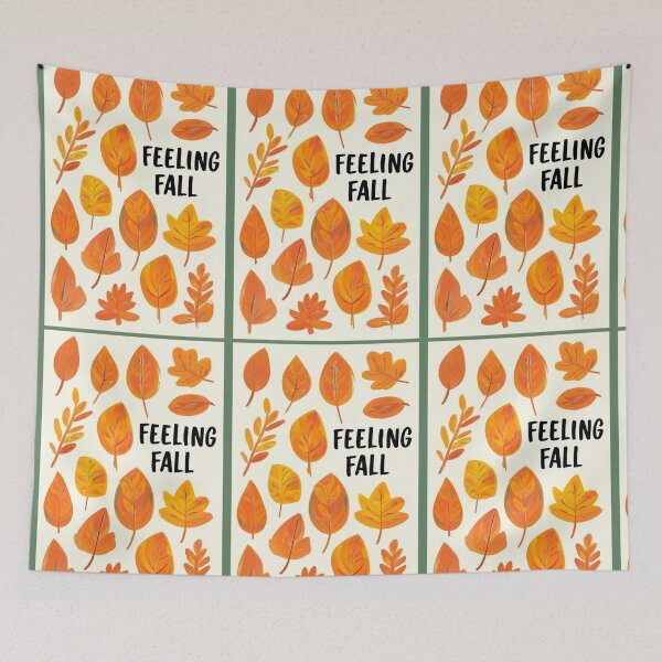 Item preview, feeling fall leaves in oranges designed and sold by Lizzilzil.