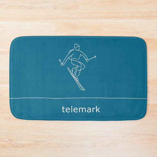 Item preview, Telemark Skiing Line Art — Minimal Single‑Line Skier Jump designed and sold by Pjotre7.