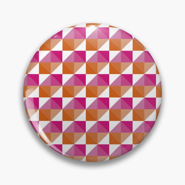 Item preview, Orange and Pink Chequerboard designed and sold by 4HG Design.