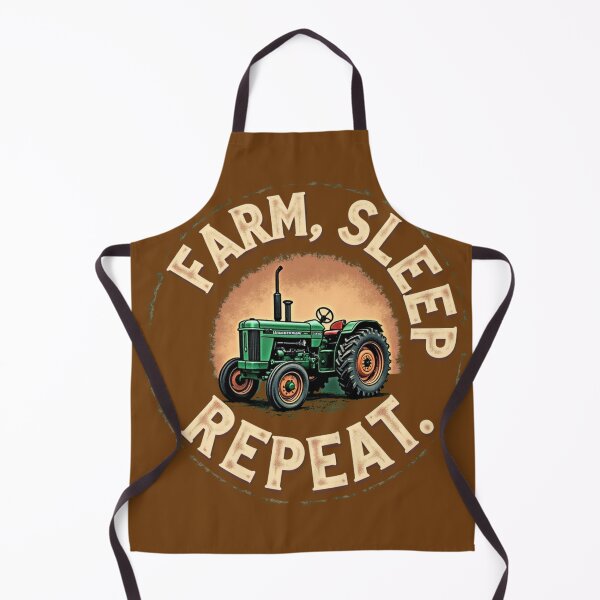 Item preview, Farm Sleep Repeat - Vintage Tractor Rustic Farming Design designed and sold by rustyroofco.