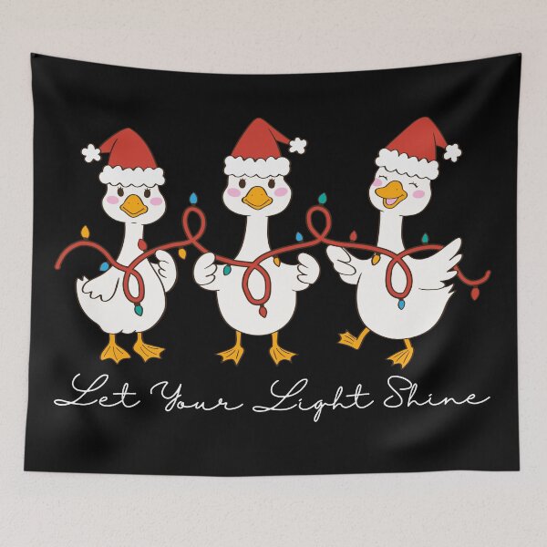 Item preview, Silly Goose Christmas Let Your Light Shine designed and sold by Forevermore.