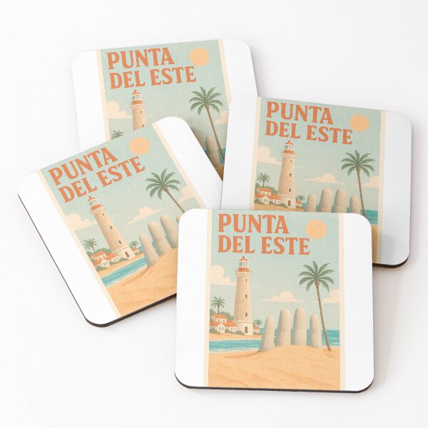 Item preview, Punta del Este Uruguay Vintage Travel Poster designed and sold by CapyToon.