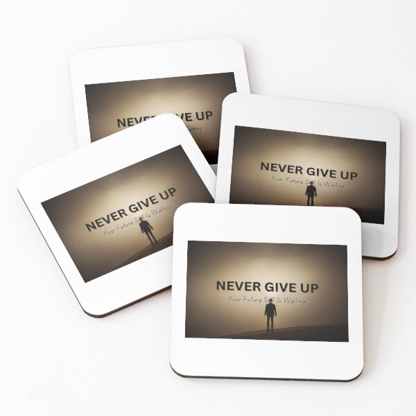 Item preview, Never Give Up – Your Future Self (Black Design) designed and sold by Fyrepath.