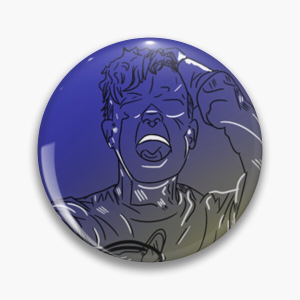 Item preview, The Used – “Blue & Yellow” Bert McCracken Scream Sticker | 2000s Emo Rock Aesthetic designed and sold by Jessicaxcorex.