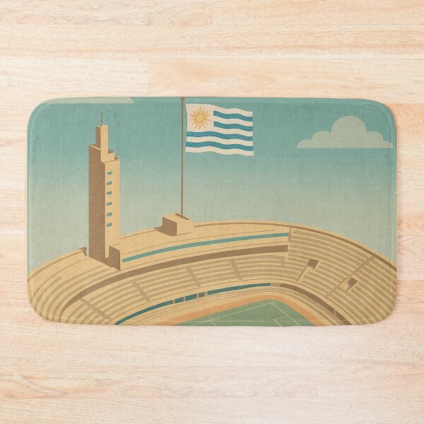 Item preview, Centenario Stadium Uruguay Vintage Travel Poster designed and sold by CapyToon.