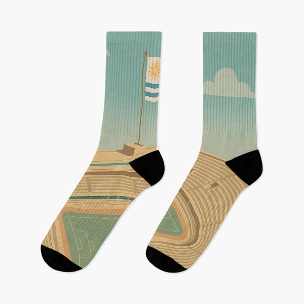 Item preview, Centenario Stadium Uruguay Vintage Travel Poster designed and sold by CapyToon.