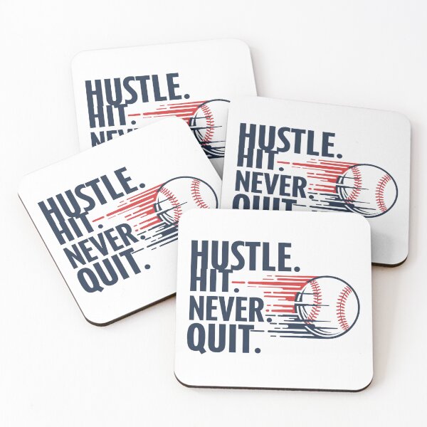 Item preview, Hustle Hit Never Quit Baseball Design designed and sold by EastEndTownie.