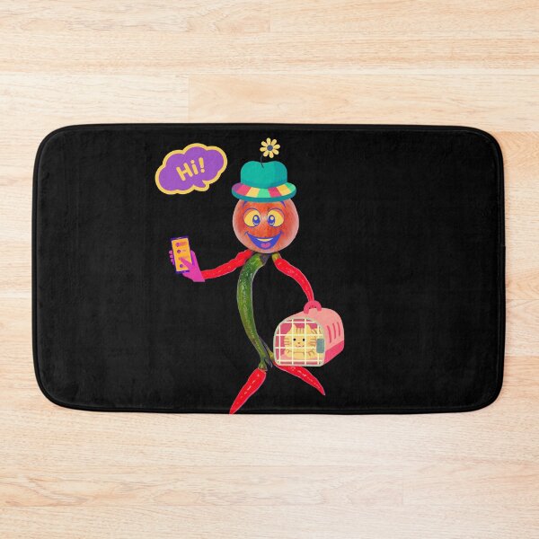 Item preview, Strange, friendly vegetable person with cat designed and sold by Planet Agora.
