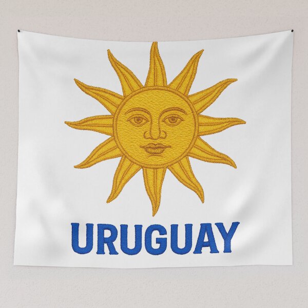 Item preview, Uruguay Sun Emblem – National Symbol Embroidery Design designed and sold by CapyToon.