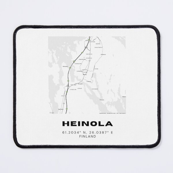 Item preview, Heinola Finland Minimalist Street Map Design designed and sold by RM-Journey.