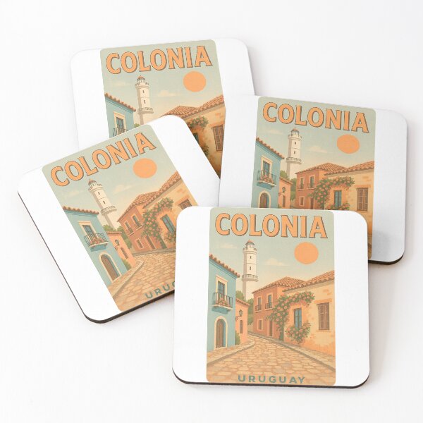 Item preview, Colonia del Sacramento, Uruguay – Vintage Travel Poster designed and sold by CapyToon.