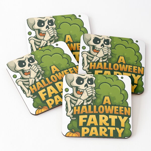 Item preview, A Halloween Farty Party – Funny Skeleton Gas Cloud Design designed and sold by LavIsInTheAir.