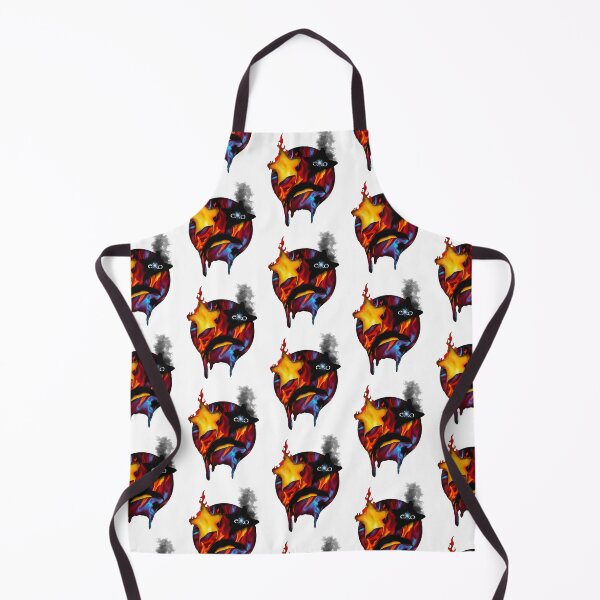 Item preview, Pattern of Fiery Emoji Faces—Fire Eyes Emoji designed and sold by eXo-Designs.