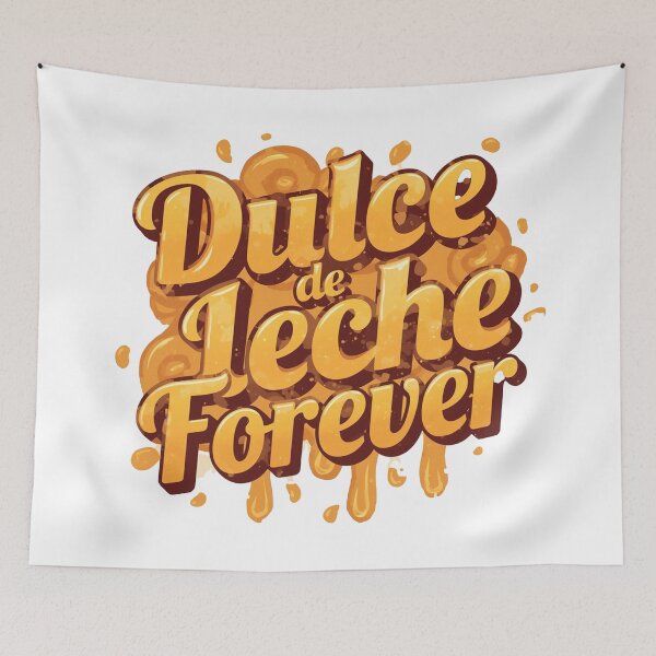 Item preview, Dulce de Leche Forever – Retro Typography Design designed and sold by CapyToon.