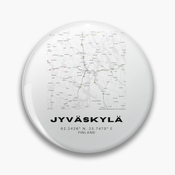 Item preview, Jyväskylä Finland Map Poster – Sleek Scandinavian Style designed and sold by RM-Journey.