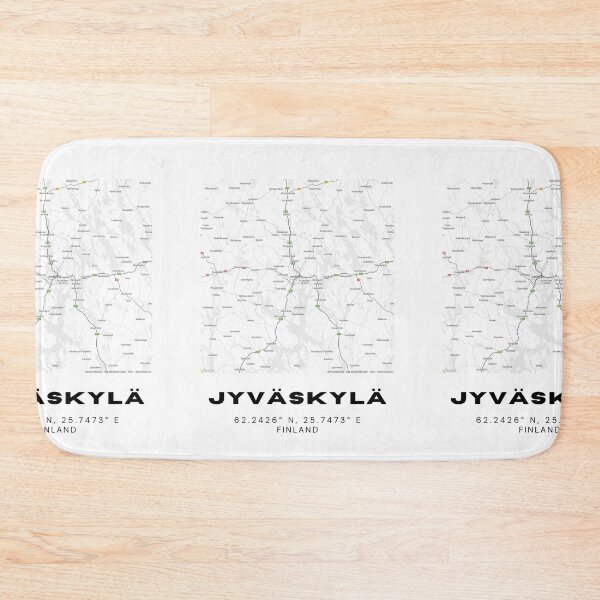 Item preview, Jyväskylä Finland Map Poster – Sleek Scandinavian Style designed and sold by RM-Journey.