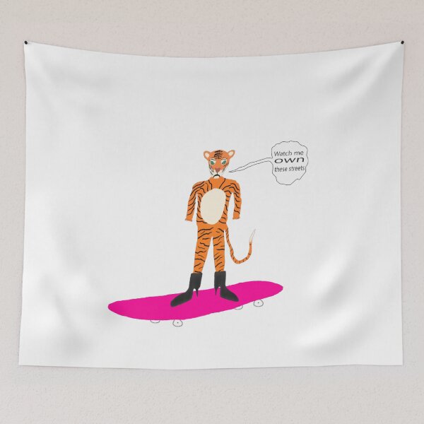 Item preview, Tigerwoman on Wheels – Watch Me Own These Streets designed and sold by Beautiful art store.