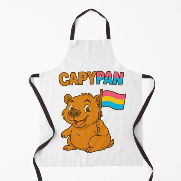 Item preview, Capy PAN – Cute Capybara with Pansexual Pride Flag designed and sold by CapyToon.