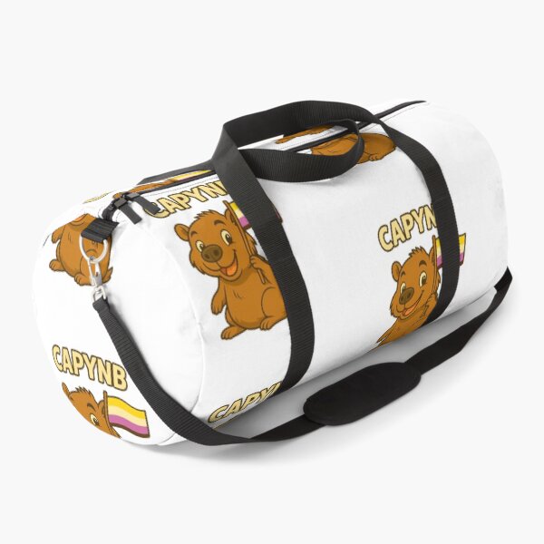 Item preview, Capy NB – Cute Capybara with Non-Binary Pride Flag designed and sold by CapyToon.