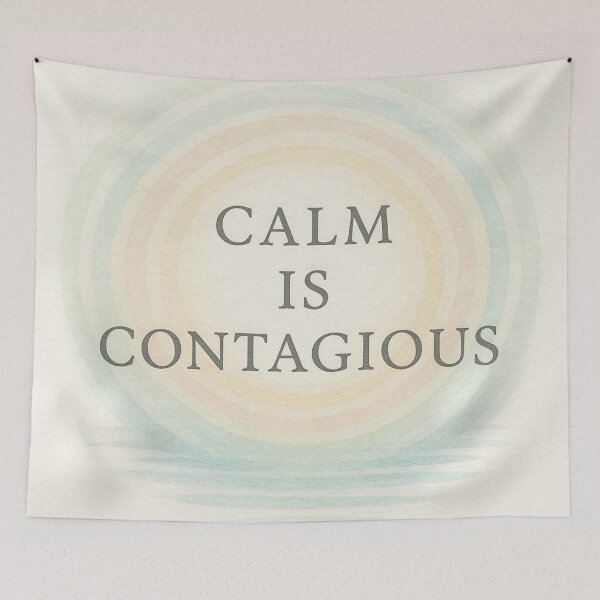 Item preview, Calm Is Contagious — Montessori Mindfulness Design designed and sold by MforMontessori.