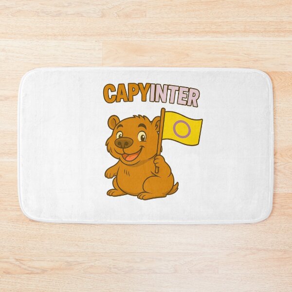 Item preview, Capy INTER – Cute Capybara with Intersex Pride Flag designed and sold by CapyToon.