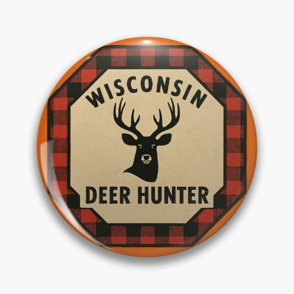 Item preview, Wisconsin Deer Hunter designed and sold by Broken Antler Designs .